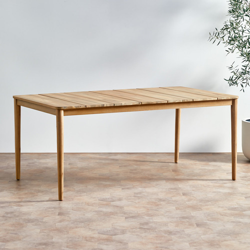 Light wood deals outdoor dining table